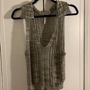 Free People collared tank